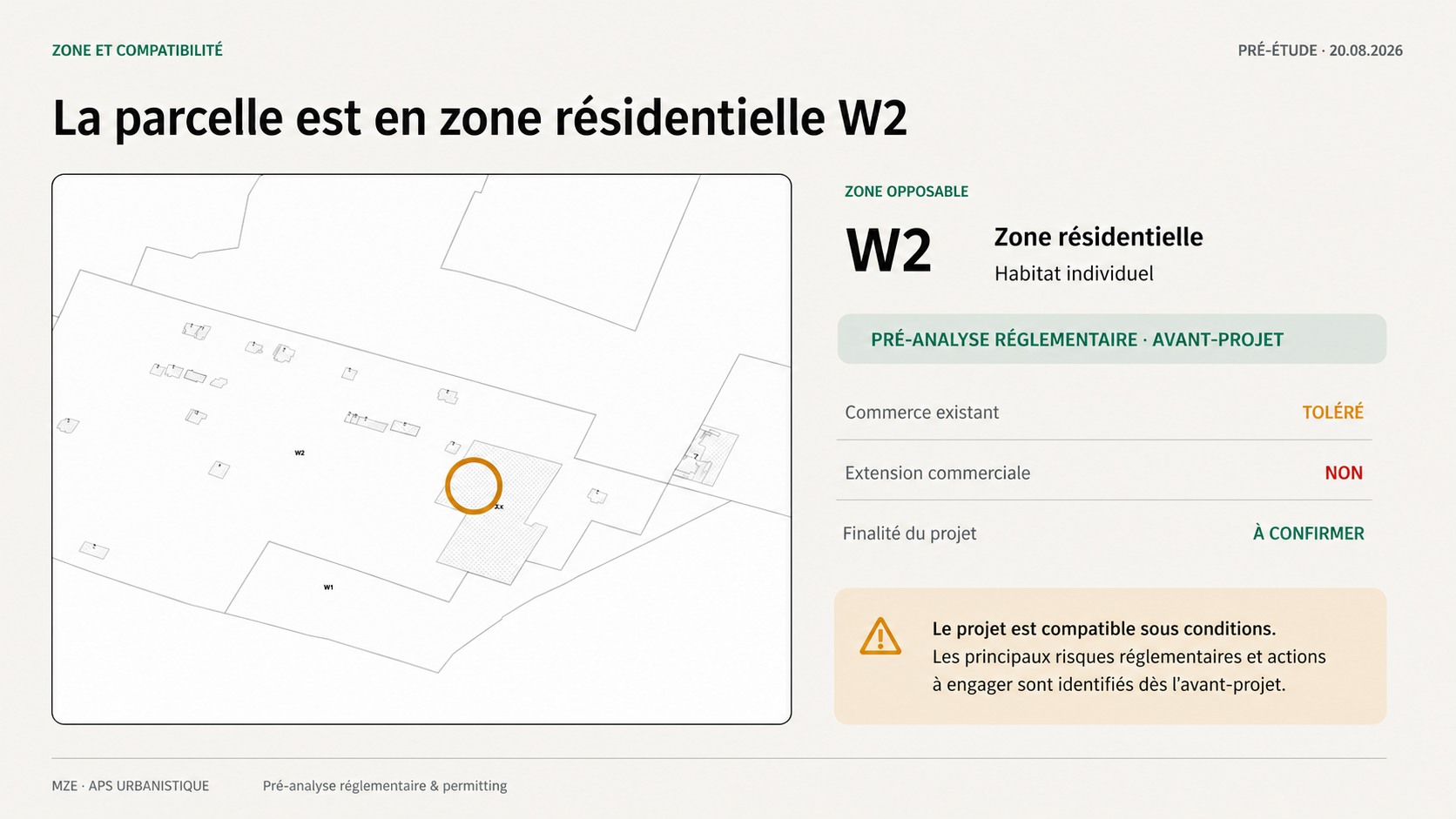 Préanalyse urbanistique d’un projet IRVE