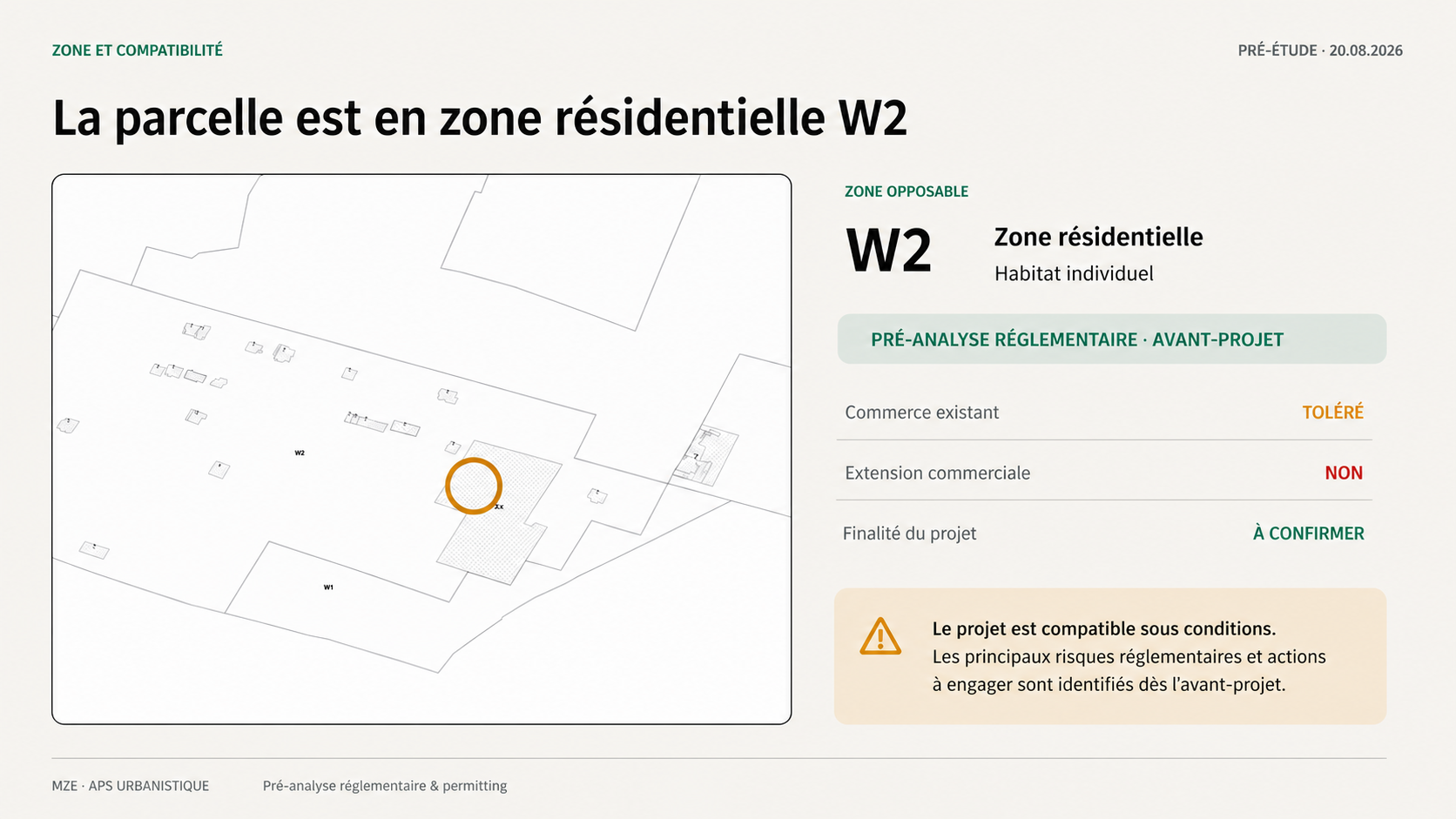 Préanalyse urbanistique d’un projet IRVE